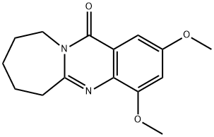 Azepino[2,1-b]quinazolin-12(6H)-one,  7,8,9,10-tetrahydro-2,4-dimethoxy- Struktur