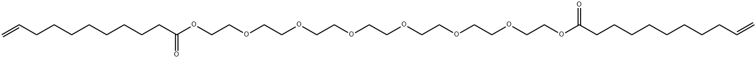 3,6,9,12,15,18-hexaoxaicosane-1,20-diyl di(undec-10-enoate) Struktur