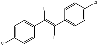 1,1'-[(1E)-1,2-DIFLUORO-1,2-ETHENEDIYL]BIS[4-CHLOROBENZENE] Struktur