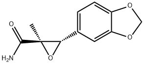 (2R,3S)-3-(BENZO[D][1,3]DIOXOL-5-YL)-2-METHYLOXIRANE-2-CARBOXAMIDE Struktur