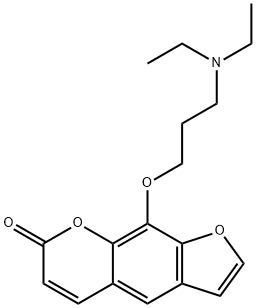 8-(3-diethylaminopropoxy)psoralen Struktur