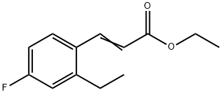 3-(2-ETHYL-4-FLUOROPHENYL)ACRYLICACIDETHYLESTER Struktur