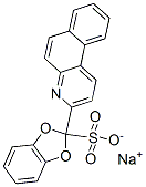 sodium 2-benzo[f]quinolin-3-yl-1,3-dioxoindansulphonate Struktur