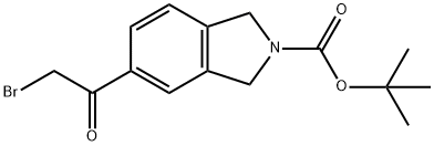 2-BOC-5-(2-BROMOACETYL)-ISOINDOLINE Struktur