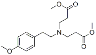 methyl N-(3-methoxy-3-oxopropyl)-N-[2-(4-methoxyphenyl)ethyl]-beta-alaninate Struktur