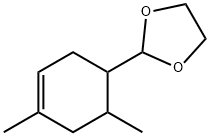 2-(4,6-dimethyl-3-cyclohexen-1-yl)-1,3-dioxolane Struktur