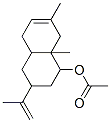 1,2,3,4,4a,5,8,8a-octahydro-7,8a-dimethyl-3-(1-methylvinyl)-1-naphthyl acetate Struktur