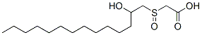 [(2-hydroxytetradecyl)sulphinyl]acetic acid Struktur