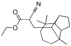 ethyl alpha-cyanodecahydro-4,8,8-trimethyl-1,4-methanoazulene-9-propionate Struktur