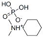 cyclohexyldimethylammonium dihydrogen phosphate Struktur