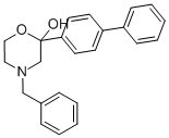 2-[1,1'-BIPHENYL]-4-YL-4-(PHENYLMETHYL)-2-MORPHOLINOL Struktur