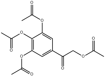 5-(2-acetoxyacetyl)benzene-1,2,3-triyl triacetate Struktur