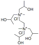 ethylenebis[bis(2-hydroxypropyl)methylammonium] dichloride Struktur