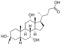 3-iodocholic acid Struktur