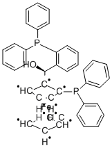 (S)-(-)-[(S)-2-DIPHENYLPHOSPHINOFERROCENYL][2-DIPHENYLPHOSPHINOPHENYL]METHANOL Struktur