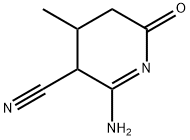 3-Pyridinecarbonitrile,  2-amino-3,4,5,6-tetrahydro-4-methyl-6-oxo- Struktur