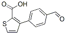 4-(2-Carboxythiophen-3-yl)benzaldehyde Struktur