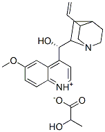 (9S)-9-hydroxy-6'-methoxycinchonanium lactate Struktur