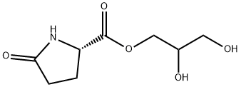 2,3-dihydroxypropyl 5-oxo-L-prolinate Struktur