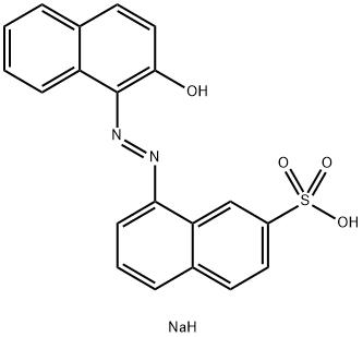 sodium 8-[(2-hydroxy-1-naphthyl)azo]naphthalene-2-sulphonate Struktur