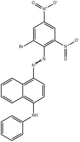 4-[(2-bromo-4,6-dinitrophenyl)azo]-N-phenylnaphthalen-1-amine Struktur