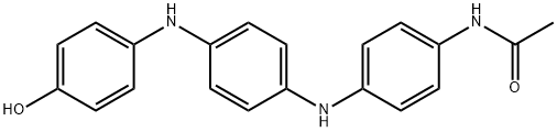 N-[4-[[4-[(4-hydroxyphenyl)amino]phenyl]amino]phenyl]acetamide Struktur