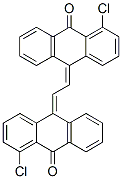 10,10'-(1,2-ethanediylidene)bis[1-chloroanthracen-9(10H)-one] Struktur