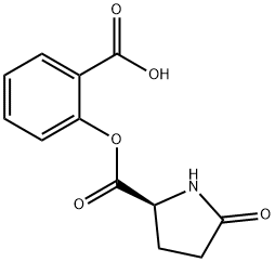 o-carboxyphenyl 5-oxo-L-prolinate Struktur