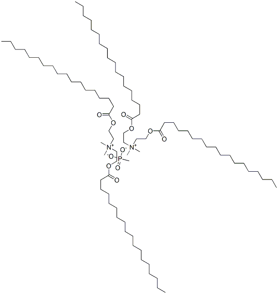 dimethylbis[2-[(1-oxooctadecyl)oxy]ethyl]ammonium methyl phosphonate Struktur