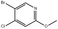 5-Bromo-4-chloro-2-methoxypyridine Struktur