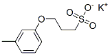 potassium 3-(3-methylphenoxy)propanesulphonate Struktur