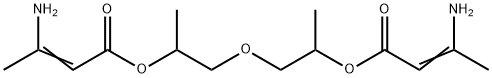 oxybis(1-methylethane-2,1-diyl) bis(3-aminobut-2-enoate) Struktur