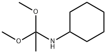 N-(1,1-dimethoxyethyl)cyclohexylamine Struktur