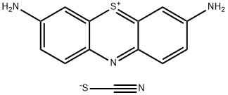 3,7-diaminophenothiazin-5-ium thiocyanate Struktur