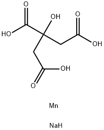 citric acid, manganese sodium salt Struktur