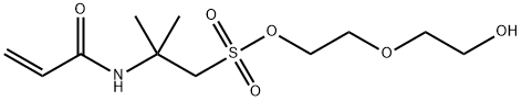 2-(2-hydroxyethoxy)ethyl 2-methyl-2-[(1-oxoallyl)amino]propanesulphonate Struktur