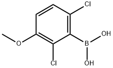 2,6-dichloro-3-Methoxyphenylboronic acid Struktur