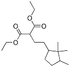 diethyl [2-(2,2,3-trimethylcyclopentyl)ethyl]malonate Struktur