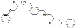 1,1'-[m-phenylenebis(methyleneimino)]bis[3-phenoxypropan-2-ol] Struktur