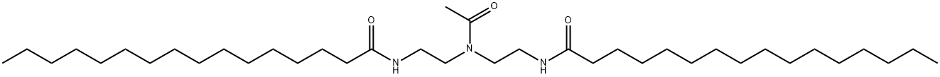 N,N'-[(acetylimino)diethane-2,1-diyl]bishexadecan-1-amide  Struktur