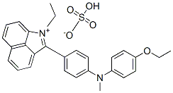 2-[4-[(4-ethoxyphenyl)methylamino]phenyl]-1-ethylbenz[cd]indolium hydrogen sulphate Struktur