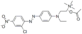 [2-[[4-[(2-chloro-4-nitrophenyl)azo]phenyl]ethylamino]ethyl]trimethylammonium acetate Struktur