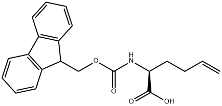 (S)-N-Fmoc-2-(3'-butenyl)glycine Struktur