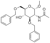 Methyl2-acetamido-3,6-di-O-benzyl-2-deoxy-a-D-glucopyranoside Struktur