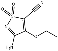 5-Isothiazolecarbonitrile,3-amino-4-ethoxy-,1,1-dioxide(9CI) Struktur