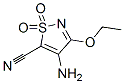 5-Isothiazolecarbonitrile,4-amino-3-ethoxy-,1,1-dioxide(9CI) Struktur