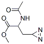 3H-Diazirine-3-propanoic  acid,  -alpha--(acetylamino)-3-methyl- Struktur