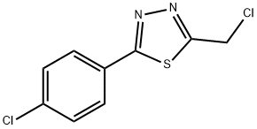 2-Chloromethyl-5-(4-chlorophenyl)-1,3,4-thiadiazole Struktur