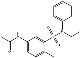 N-[3-[(ethylphenylamino)sulphonyl]-4-methylphenyl]acetamide Struktur