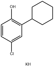 potassium 4-chloro-2-cyclohexylphenolate Struktur